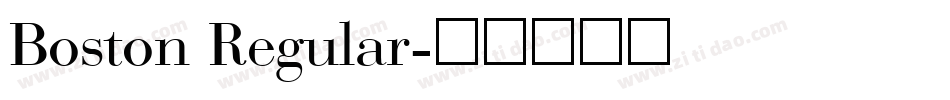 Boston Regular字体转换